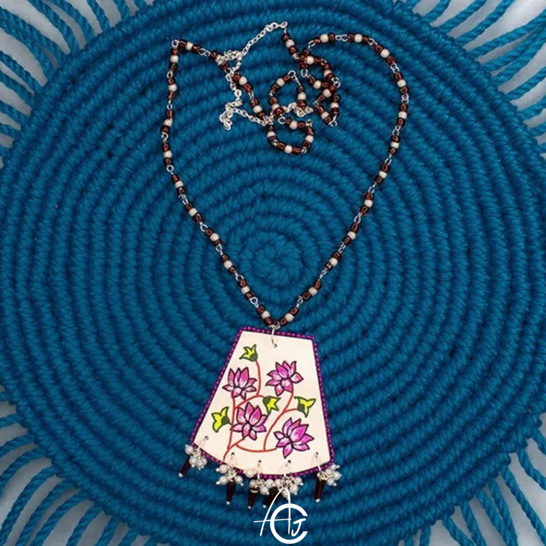 Statement Necklace, Handpainted : Handmade - Image 5