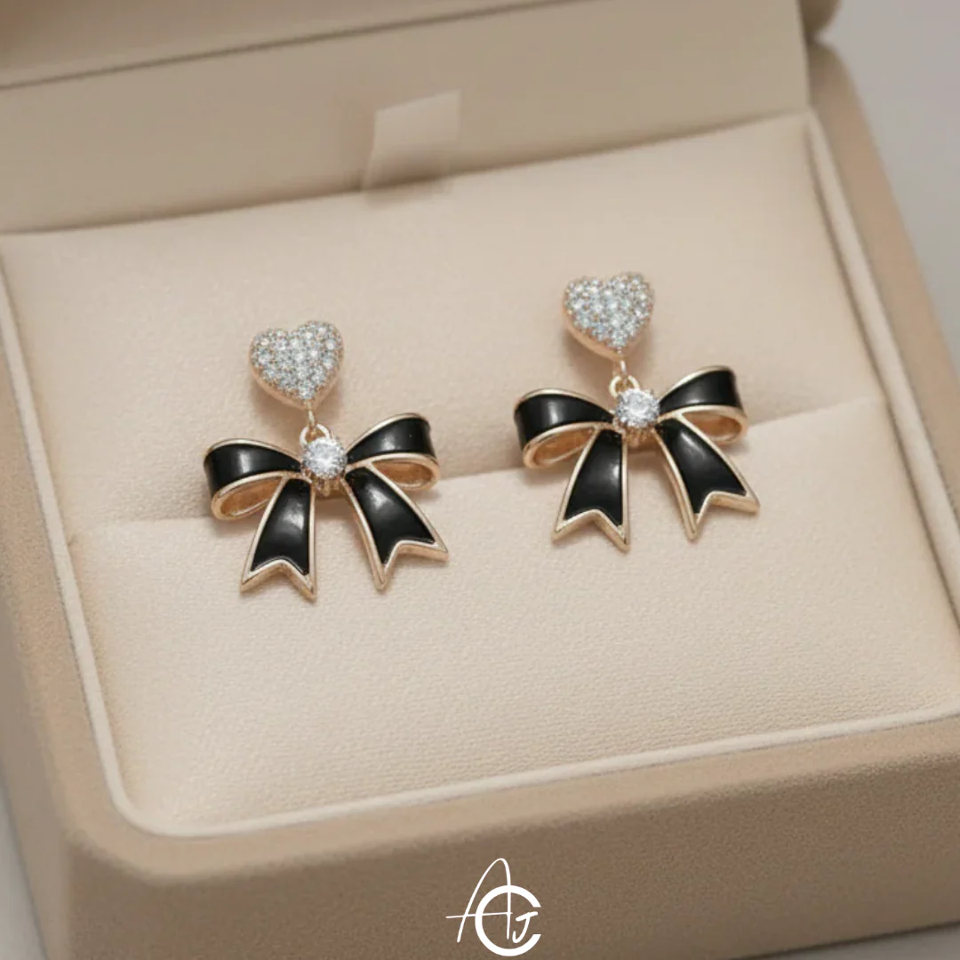 Bling Bow Earrings - Image 3