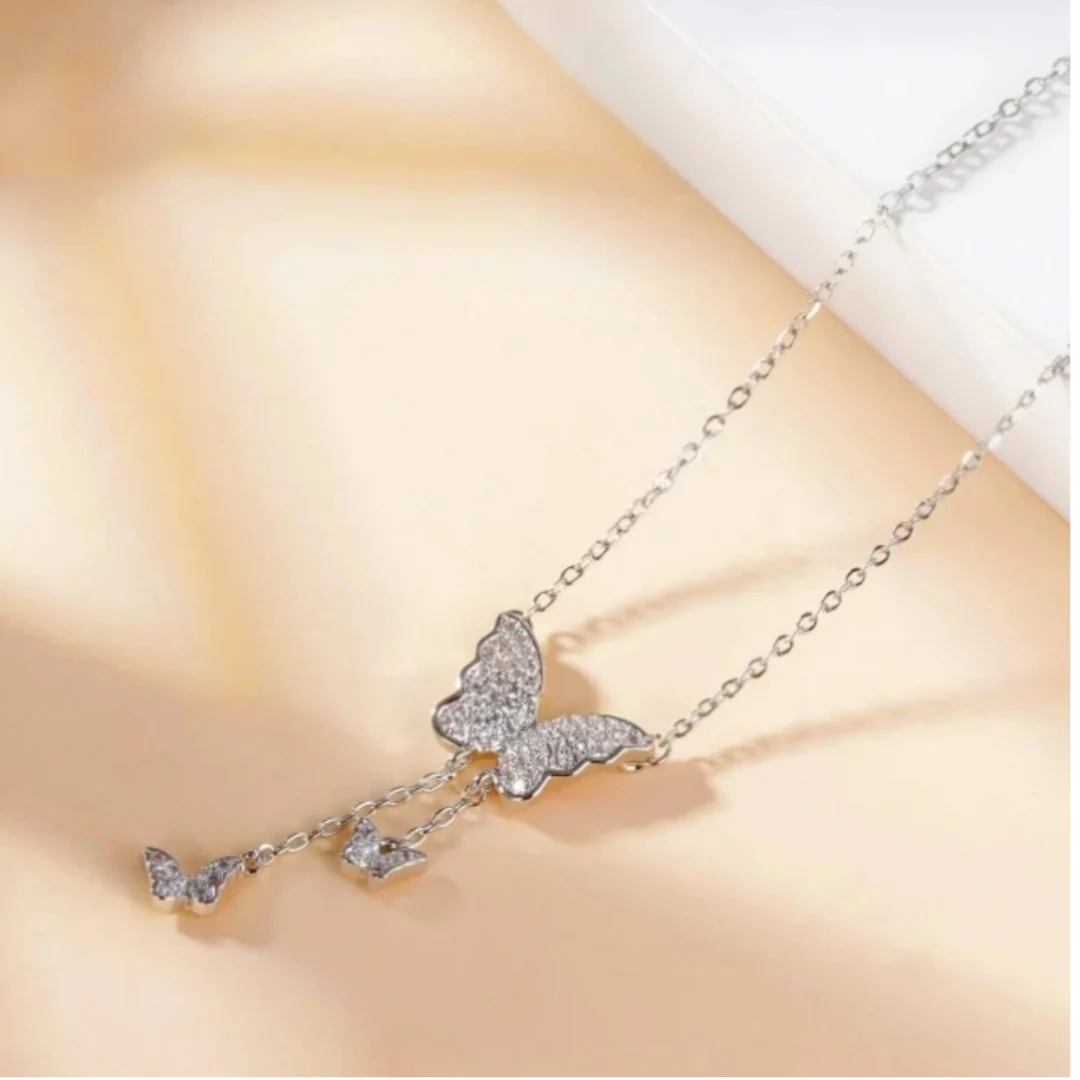 Butterfly Statement Necklace - Image 4