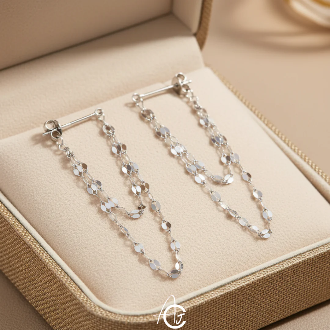 Chain Statement Earrings - Image 3