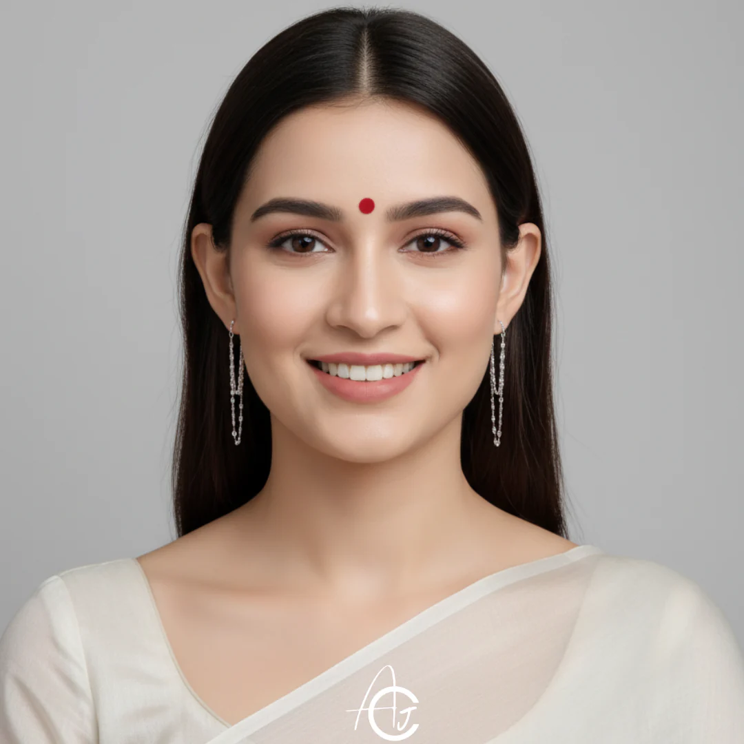 Chain Statement Earrings - Image 4