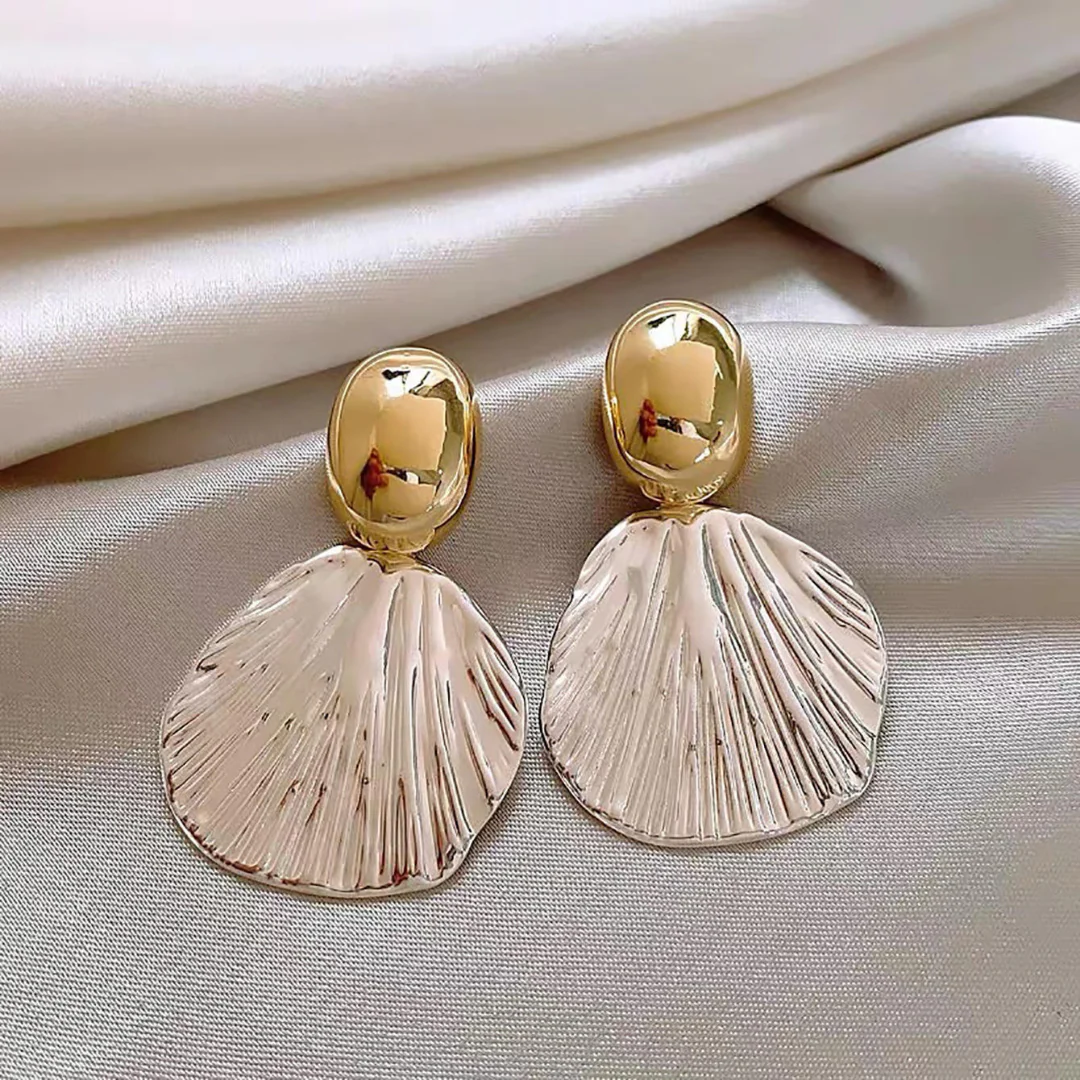 Drop Dual Tone Earrings - Image 5