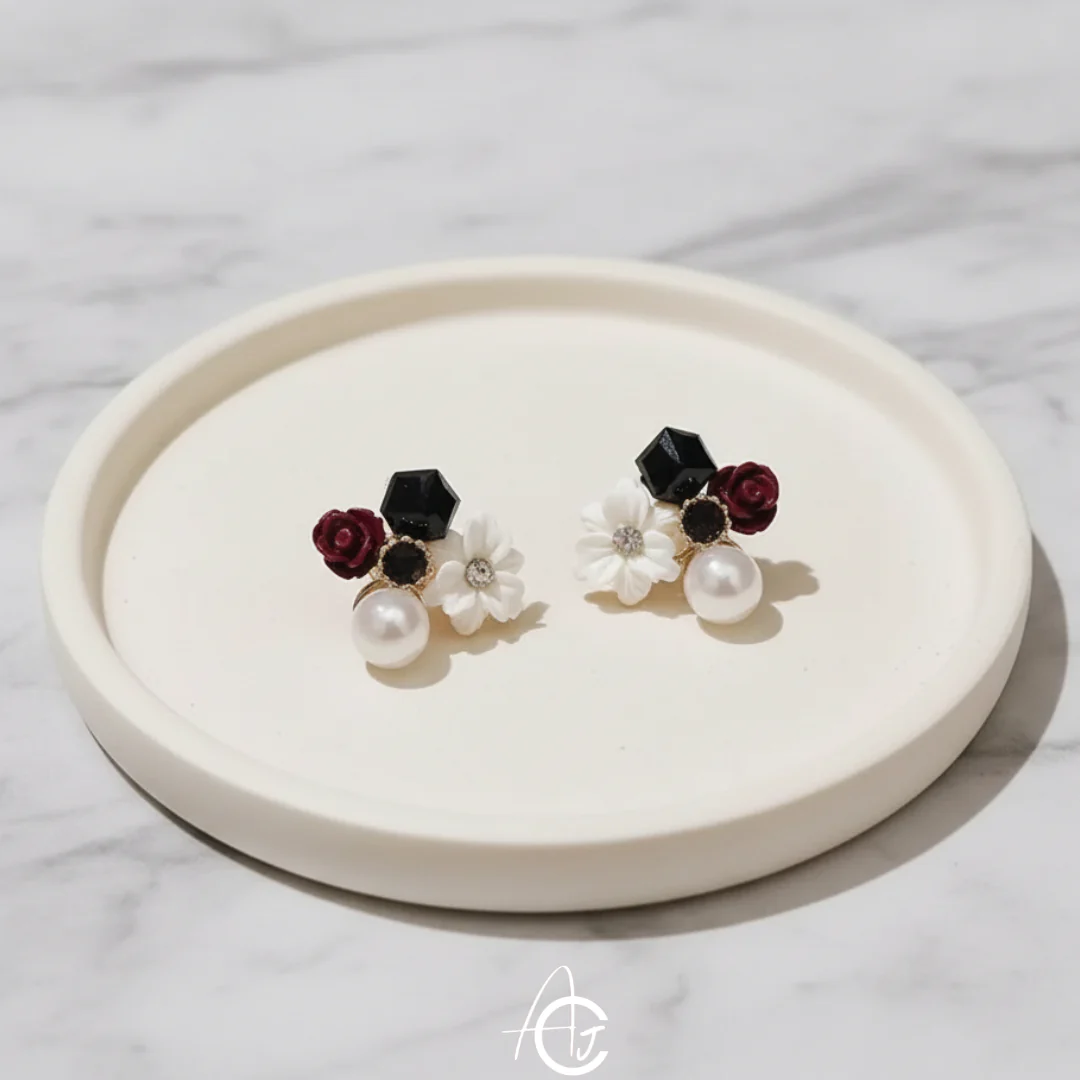 Flower Wine Earrings - Image 3