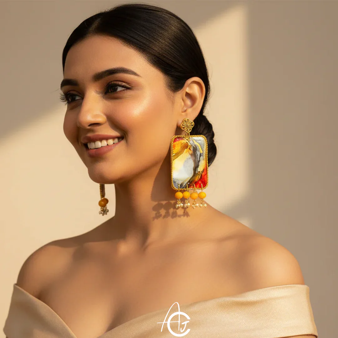 Fluid Earrings : Handmade - Image 2