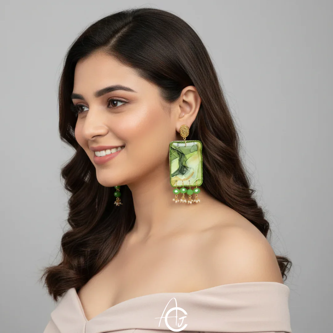 Fluid Earrings : Handmade - Image 2