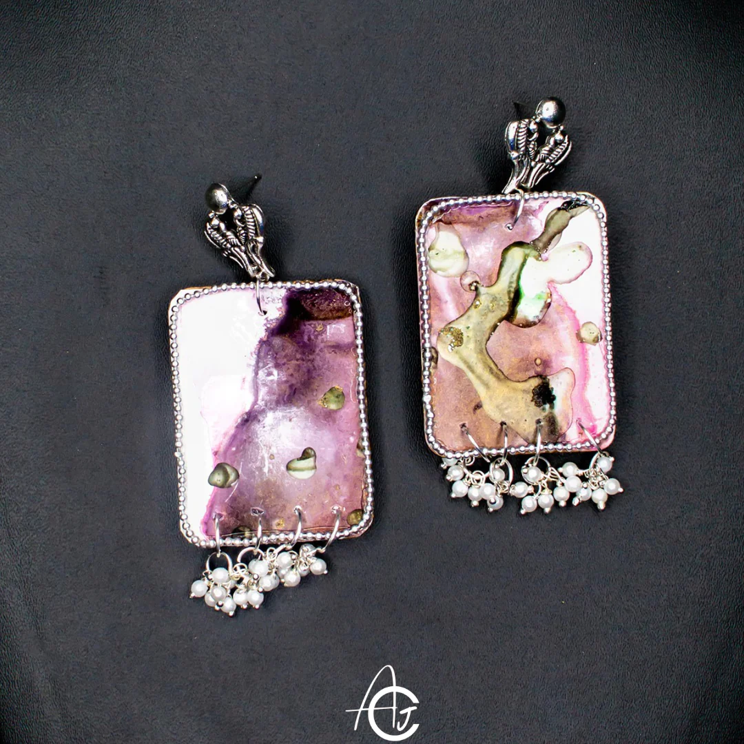 Fluid Earrings : Handmade - Image 5