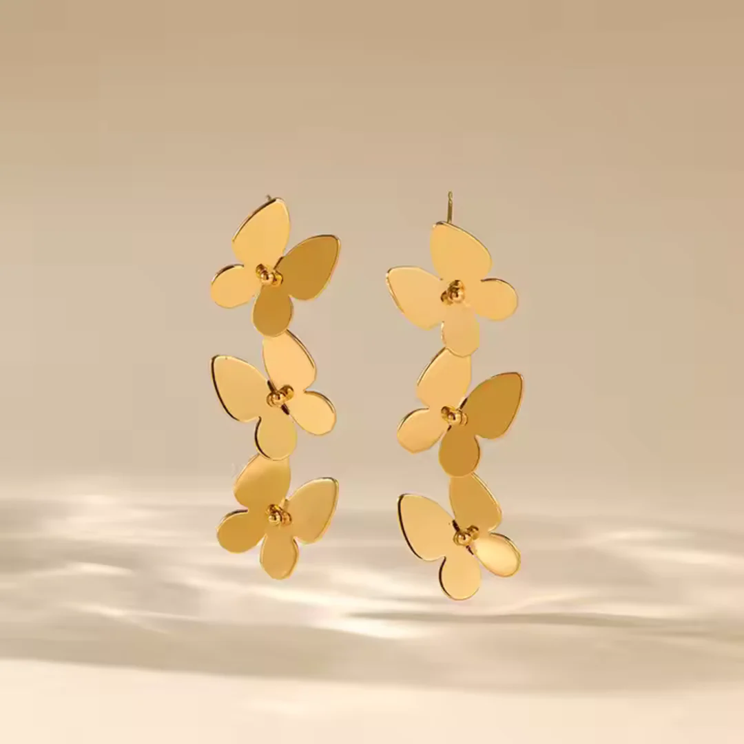 Butterfly Elongated Earrings - Image 7