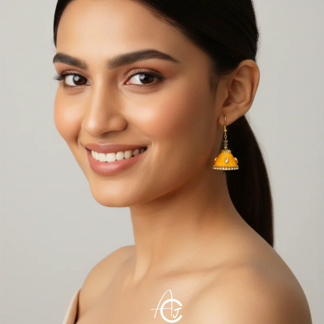 Statement  Jhumka : Handmade - Image 2