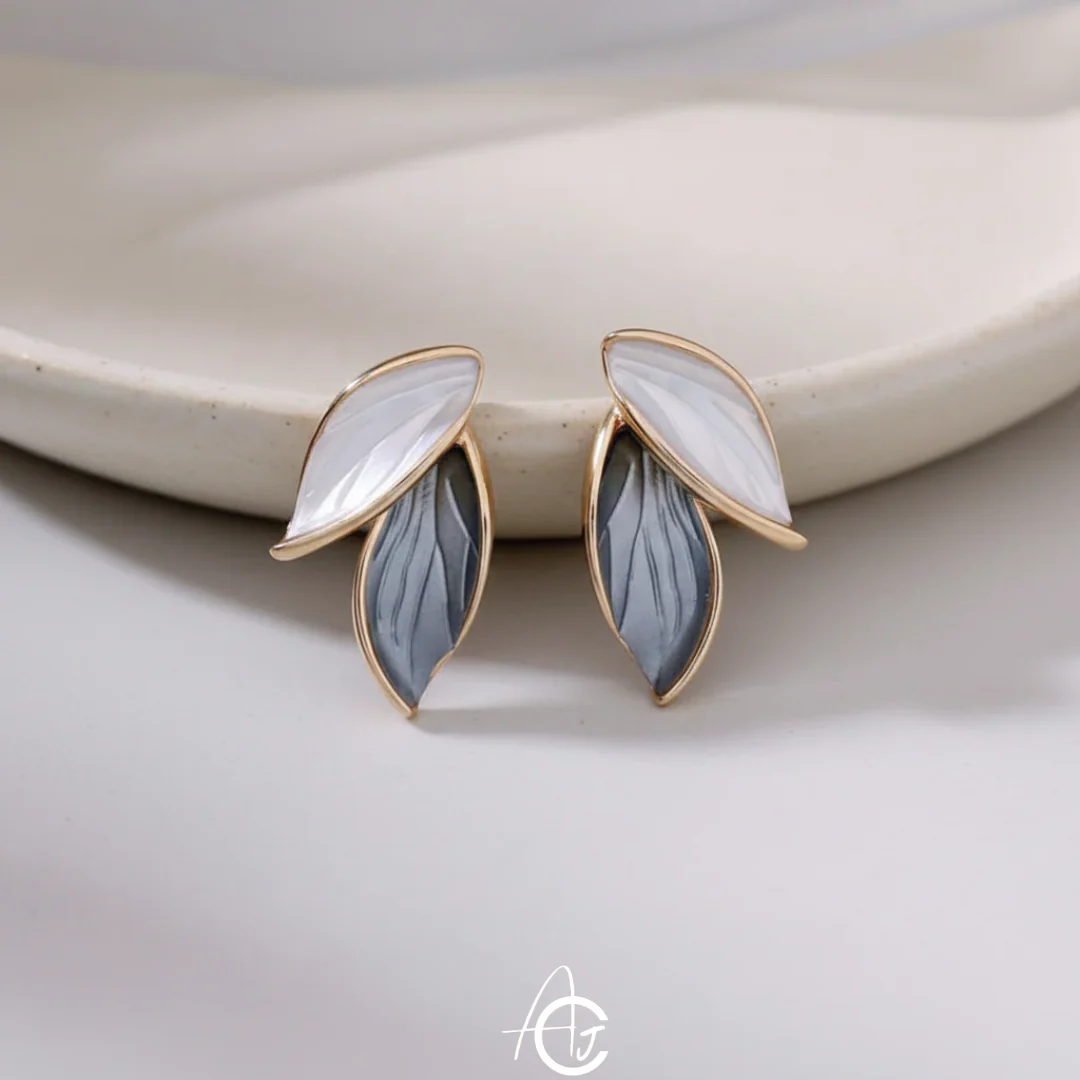 Leafy Stud Earrings - Image 5