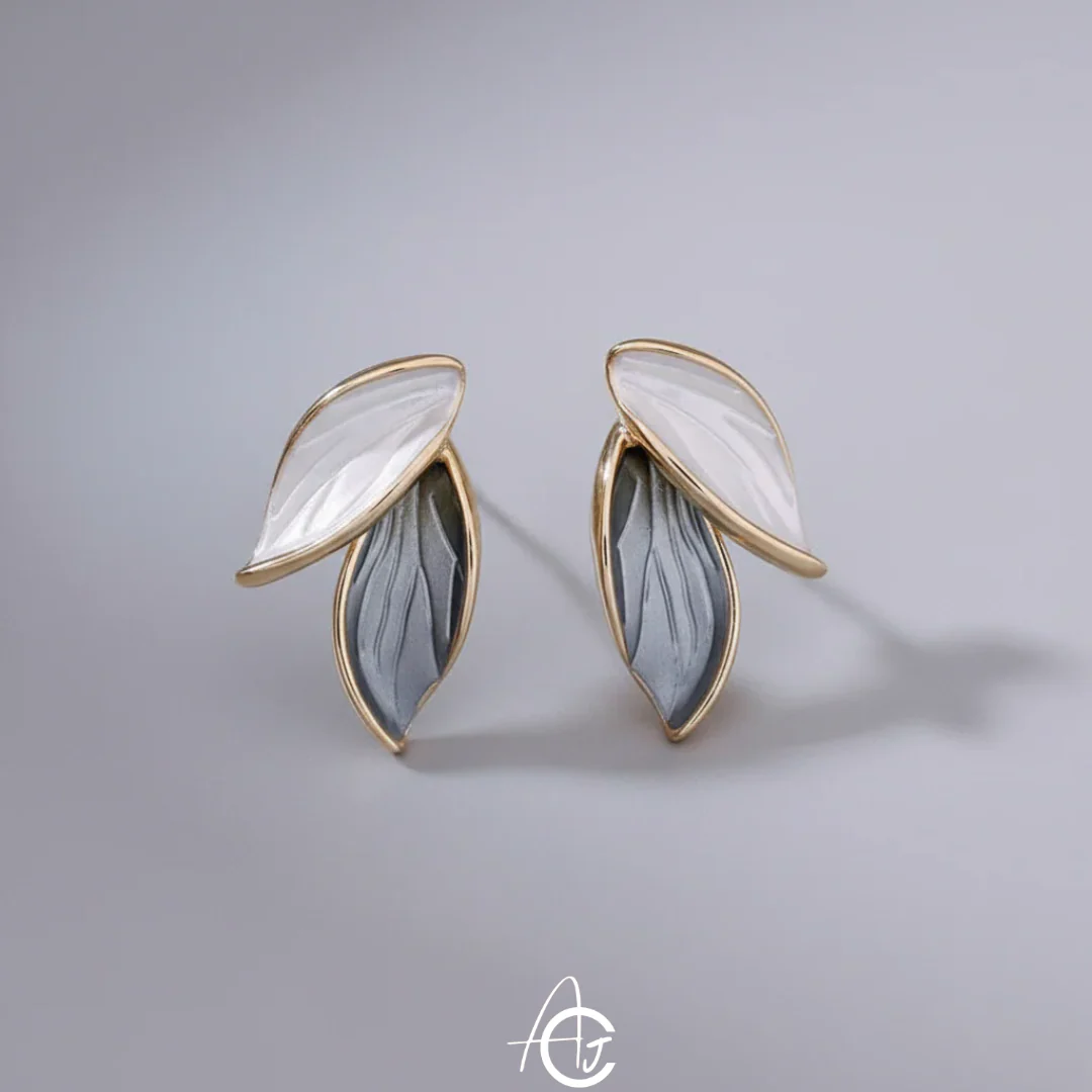 Leafy Stud Earrings - Image 6