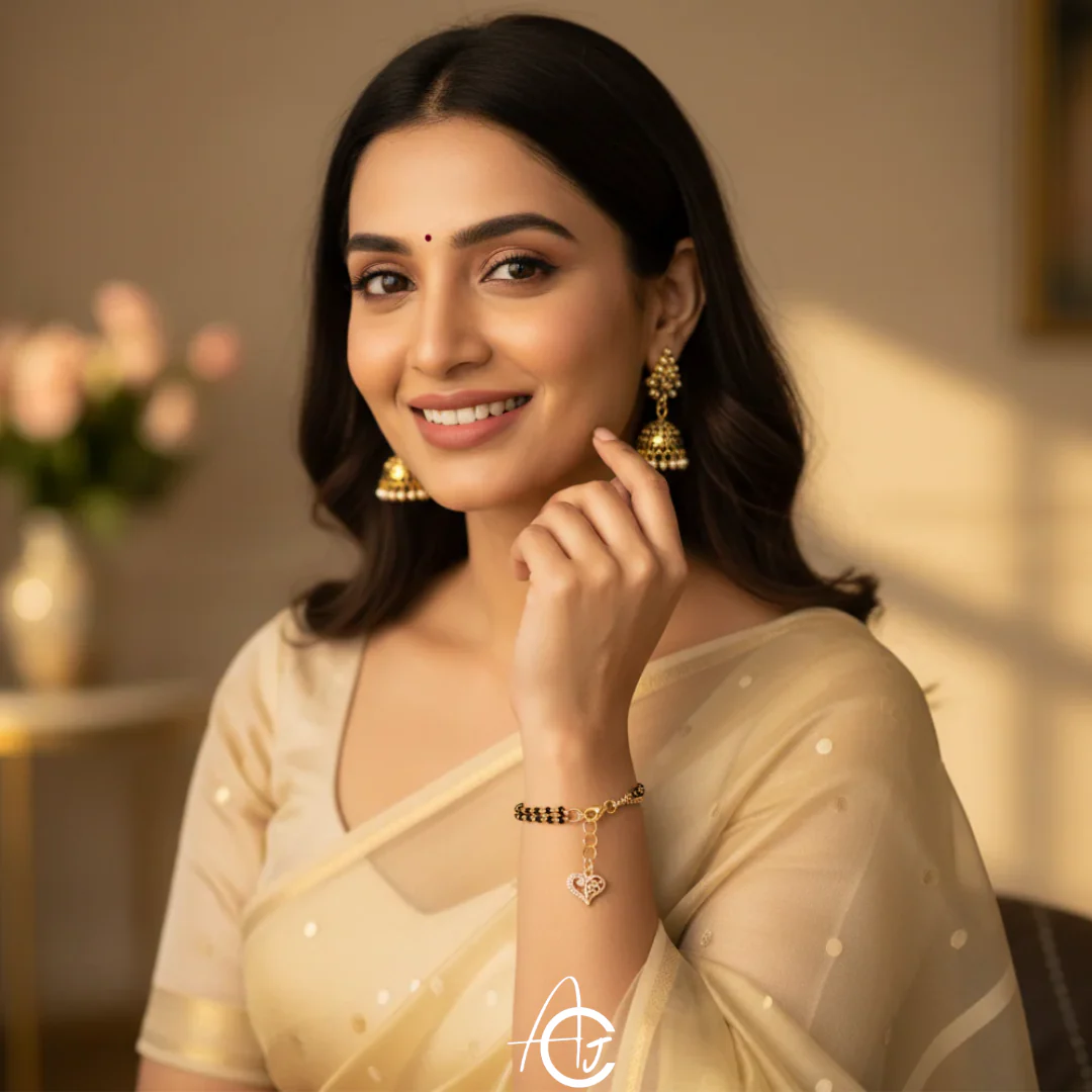 Raveena Mangalsutra Bracelet : Handmade - Image 3