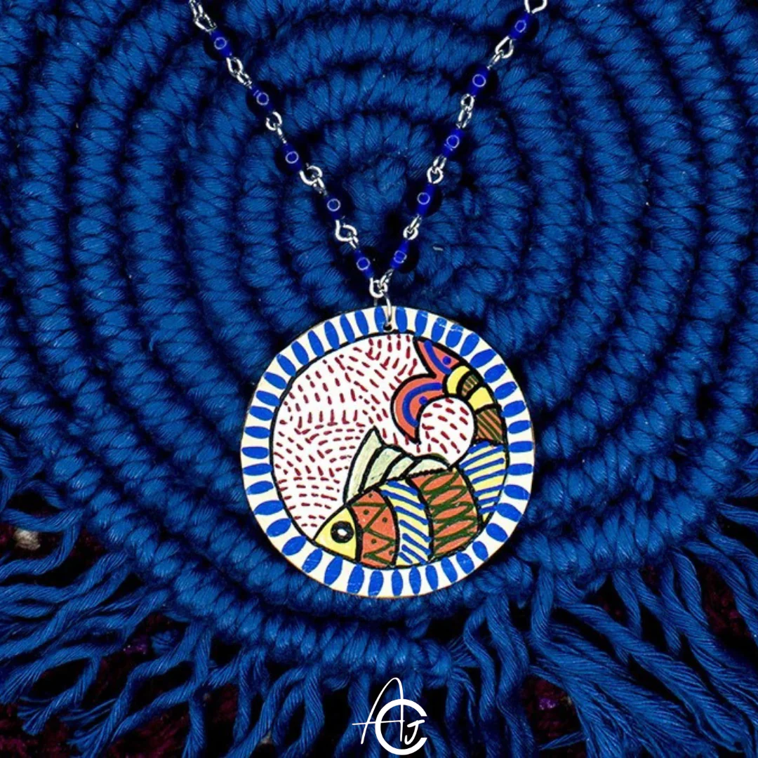 Statement Necklace, Handpainted : Handmade - Image 5