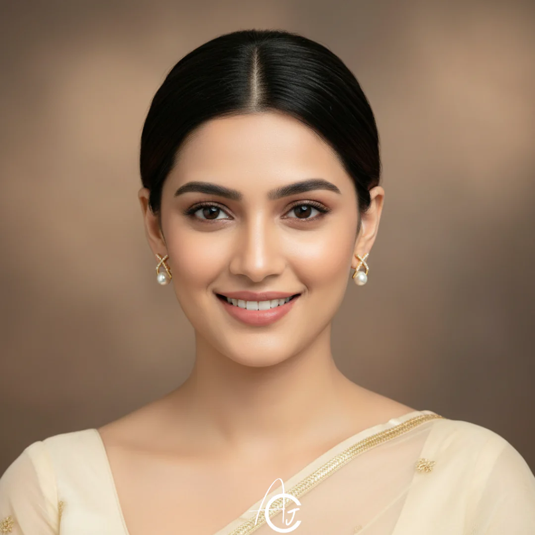 Pearl Bling Earrings - Image 4