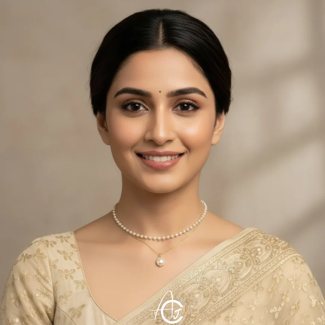Pearl Layered Necklace - Image 4