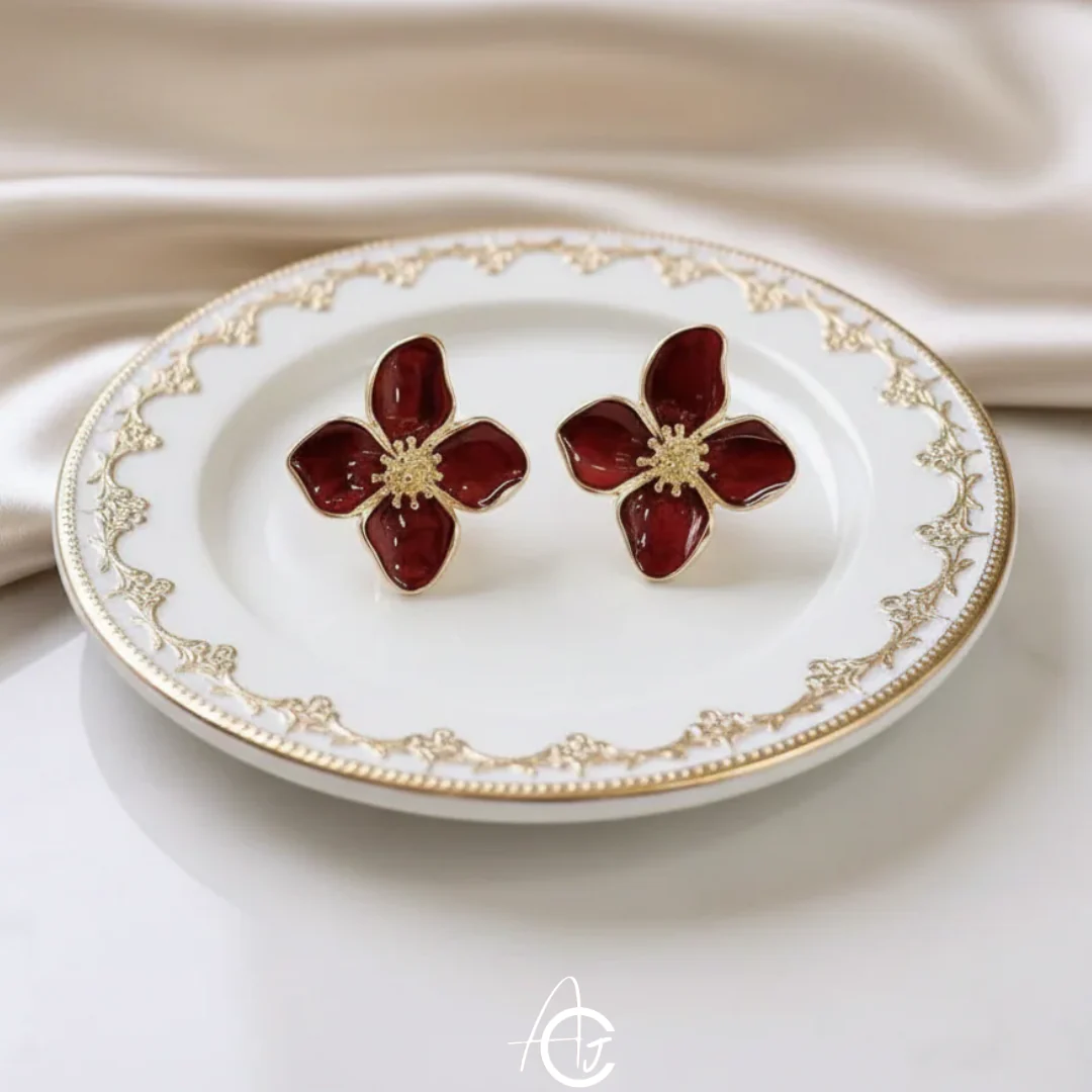 Pretty Flower Earrings - Image 5