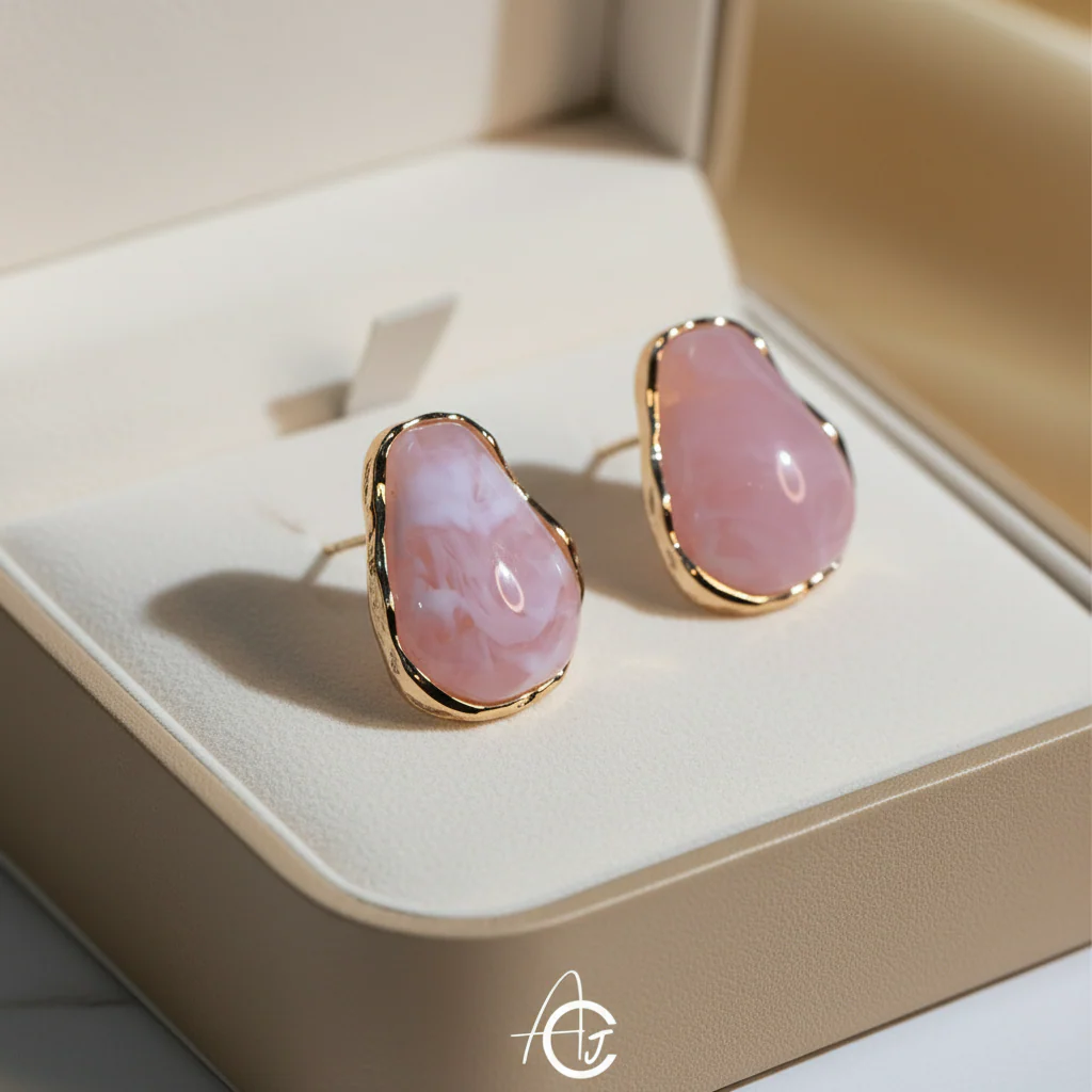 Semi Precious Stone Earrings - Image 3