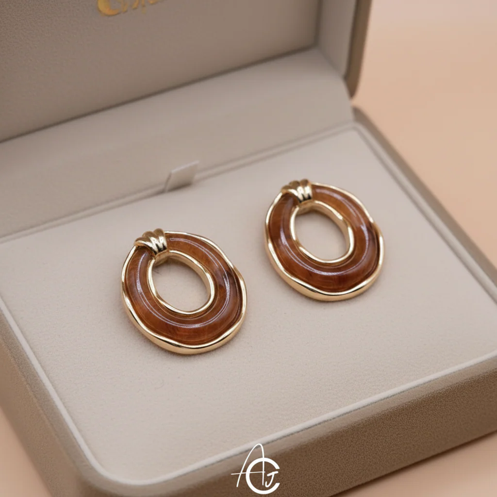 Semi Precious Stone Earrings - Image 2