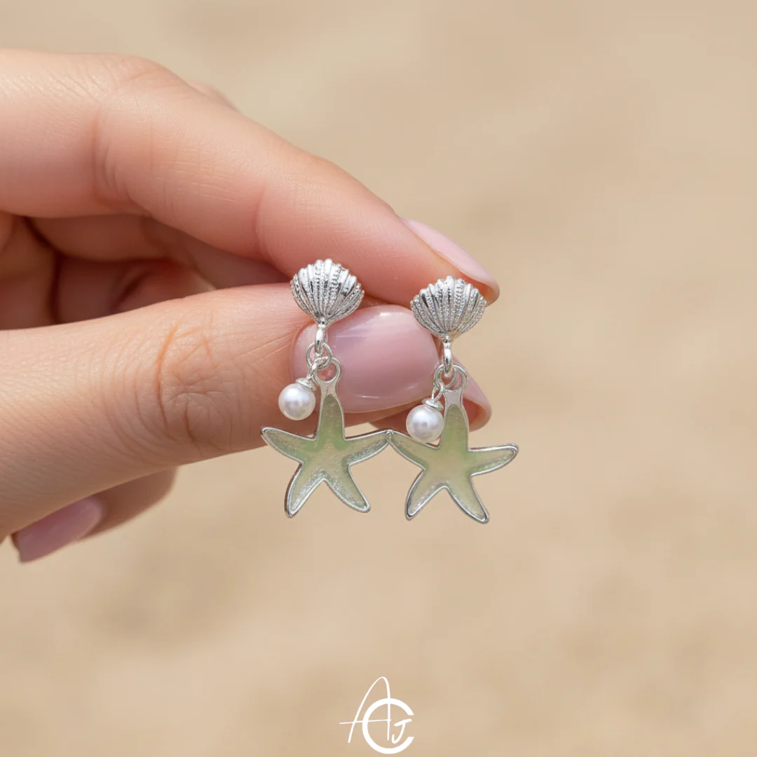 Star And Shell Earrings - Image 2