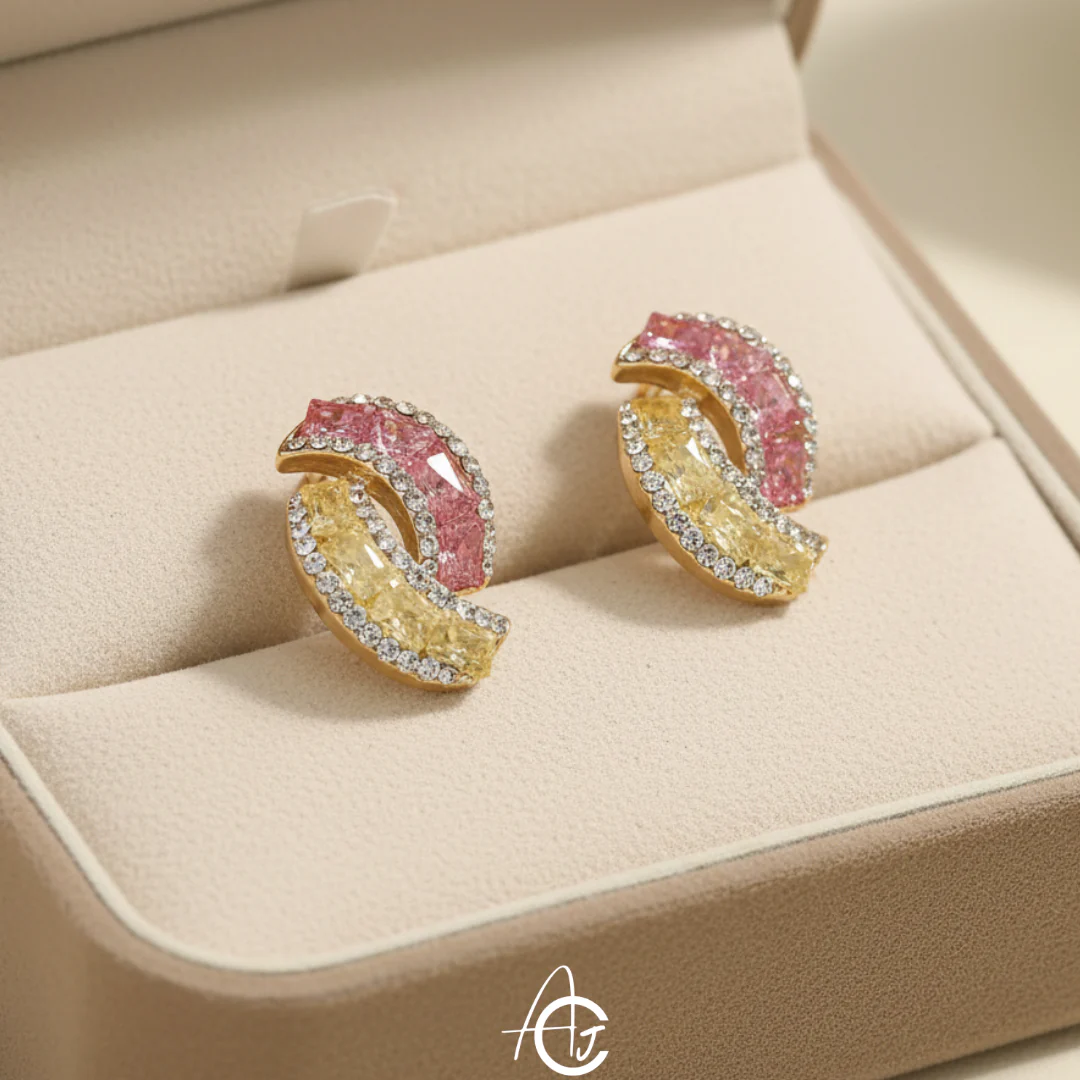 Whirl Stud Jazzy Earrings