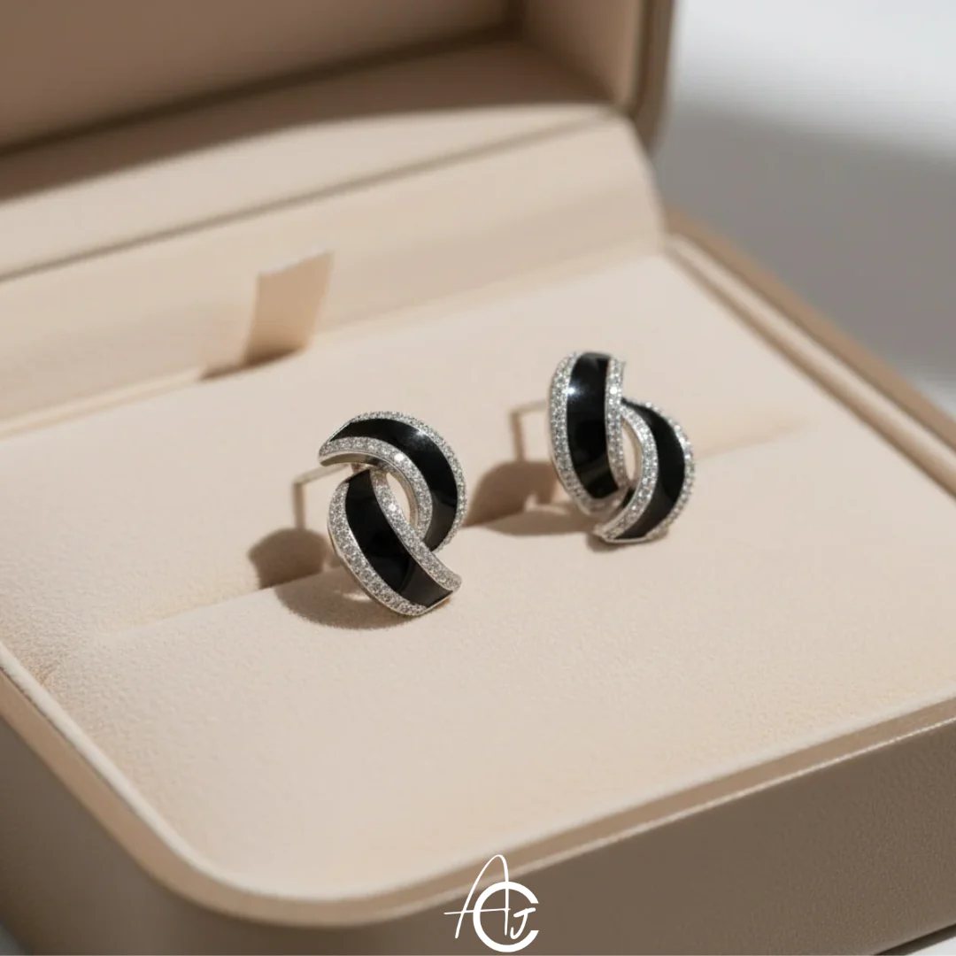 Whirl Stud Jazzy Earrings - Image 3