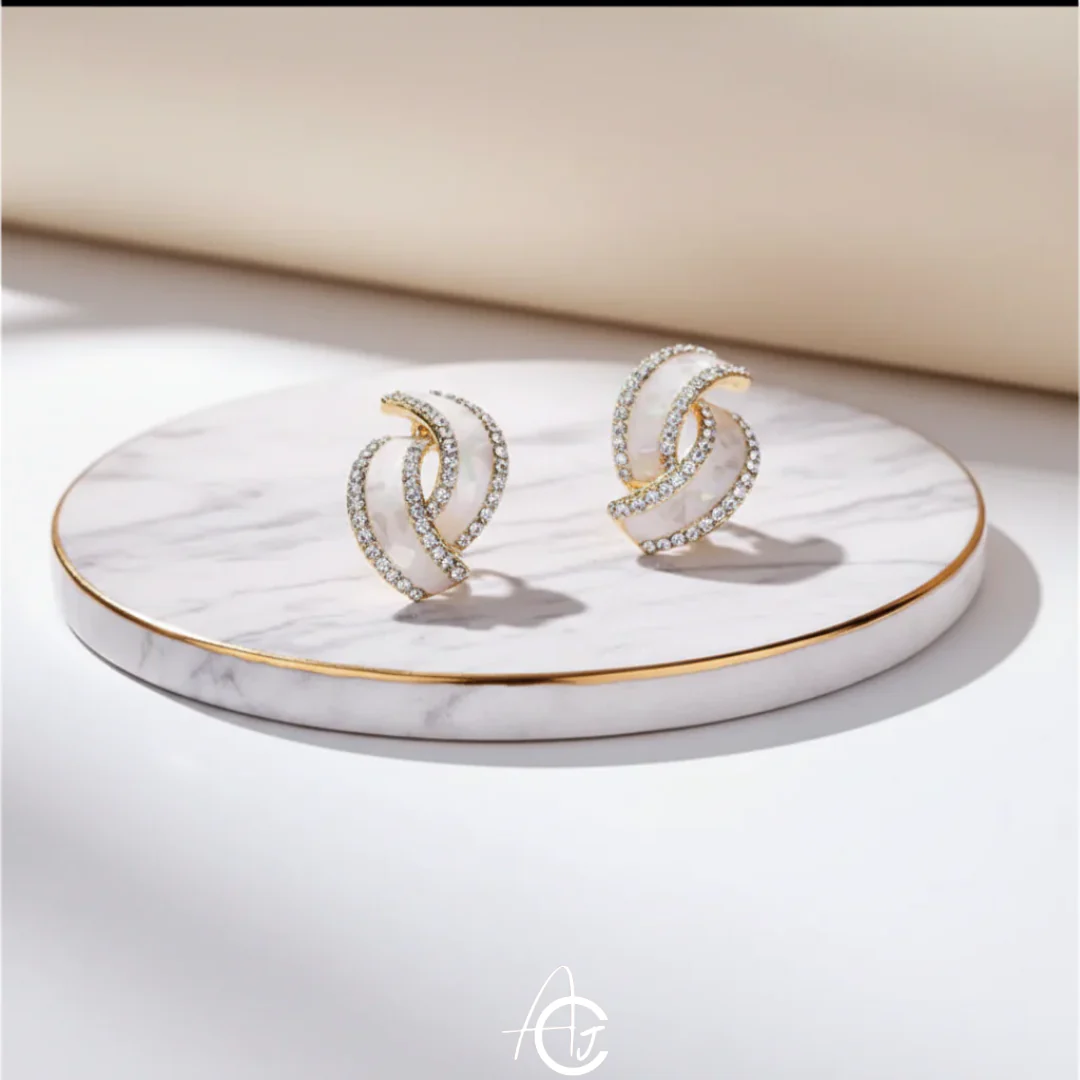 Whirl Stud Jazzy Earrings - Image 5